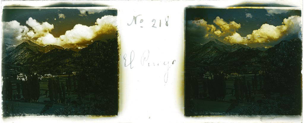 Vista general histórica de El Pueyo de Jaca en el Valle de Tena